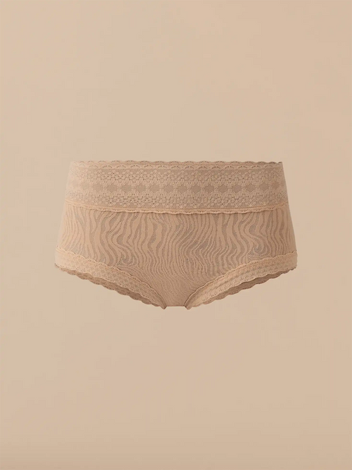All Over Lace Hipster | Latte Zebra