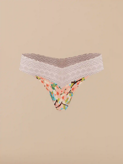UltraModal™ Lace V-Front Thong | Cherry Blossom