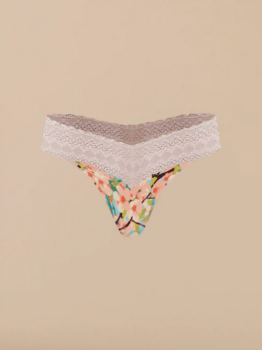 UltraModal™ Lace V-Front Thong | Cherry Blossom