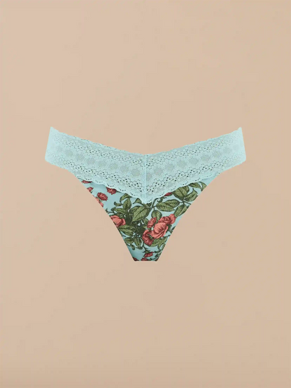UltraModal™ Lace V-Front Thong | Peonies