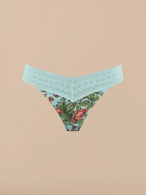 UltraModal™ Lace V-Front Thong | Peonies