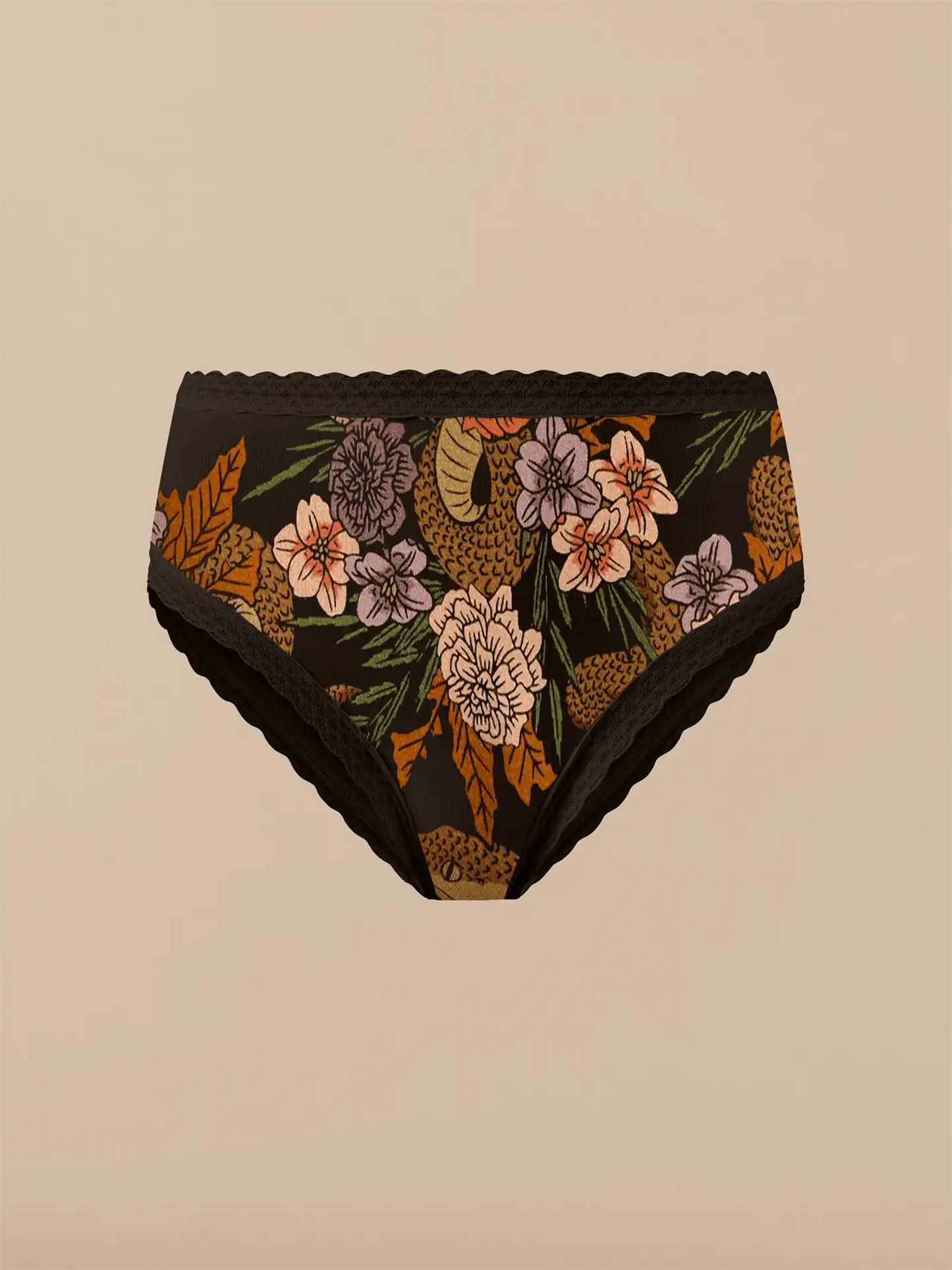 UltraModal™ Lace High-Waisted Cheeky Bikini | Garden Snake