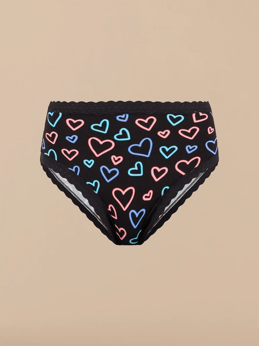 UltraModal™ Lace High-Waisted Cheeky Bikini | Electric Hearts 2.0