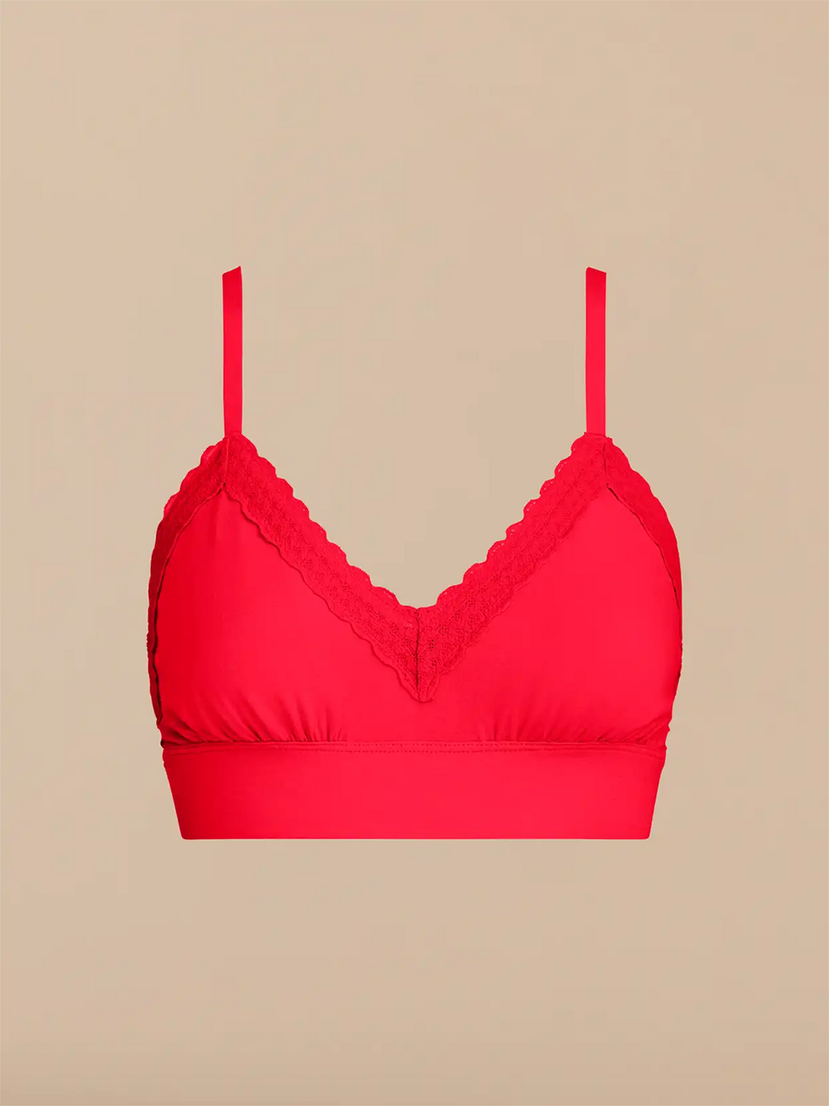 UltraModal™ Lace Plunge Bralette | Chili Red
