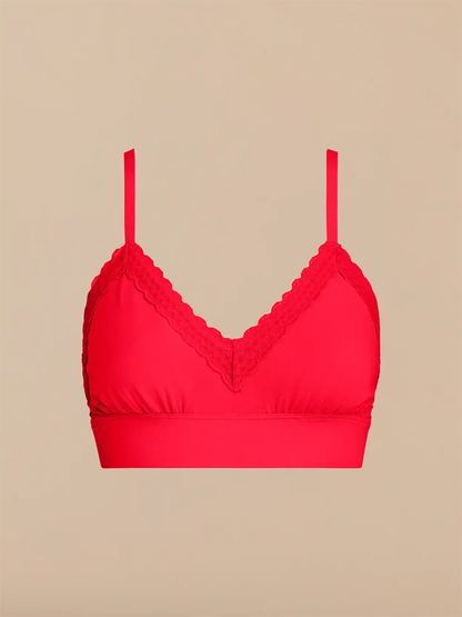UltraModal™ Lace Plunge Bralette | Chili Red