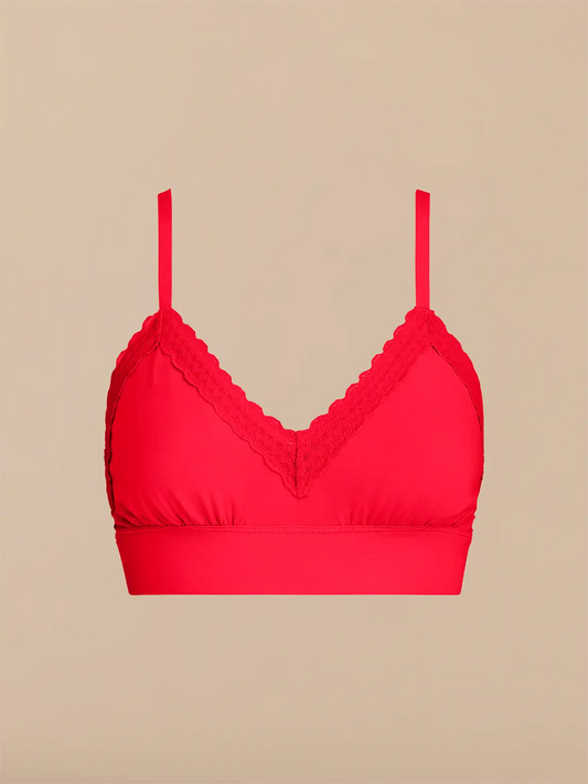 UltraModal™ Lace Plunge Bralette | Chili Red