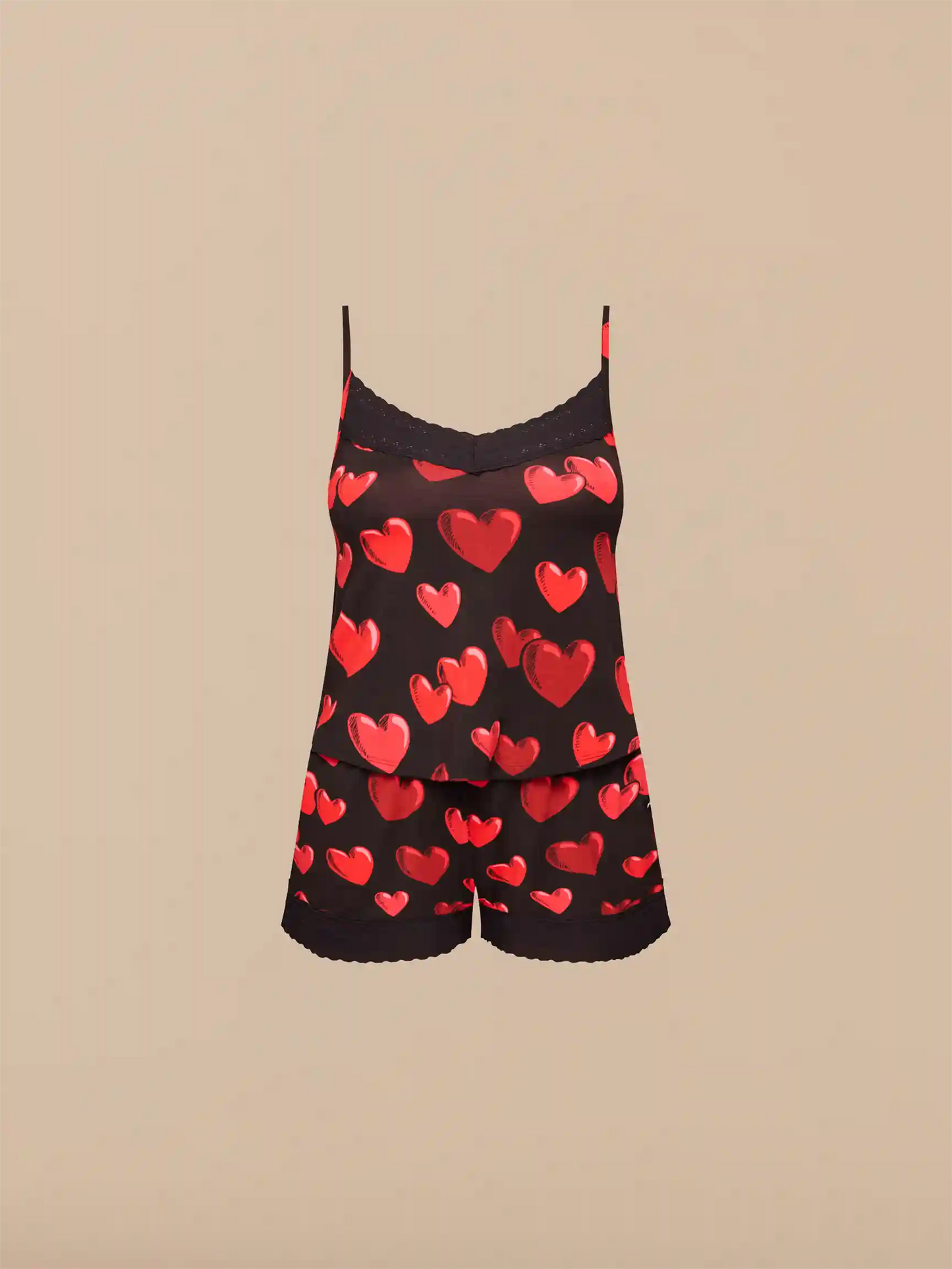 UltraModal™ Lace PJ Set | Floating Hearts