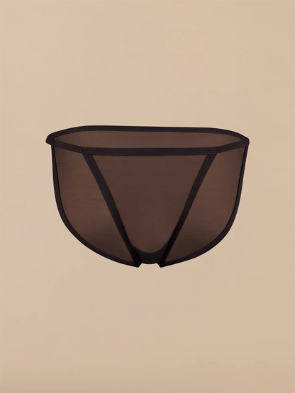 Women's Mesh String Bikini | Black