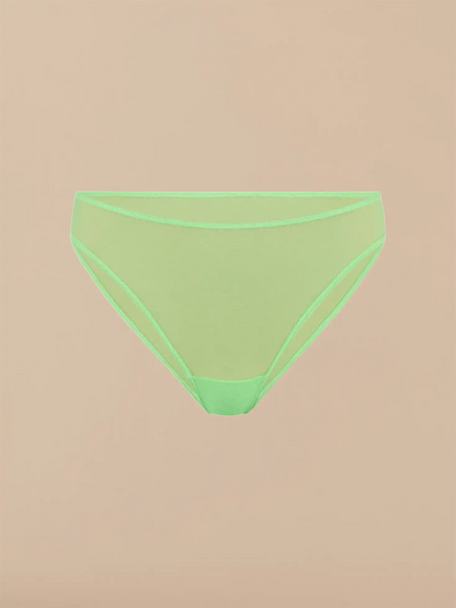 Women's Mesh High Leg Bikini | Summer Green