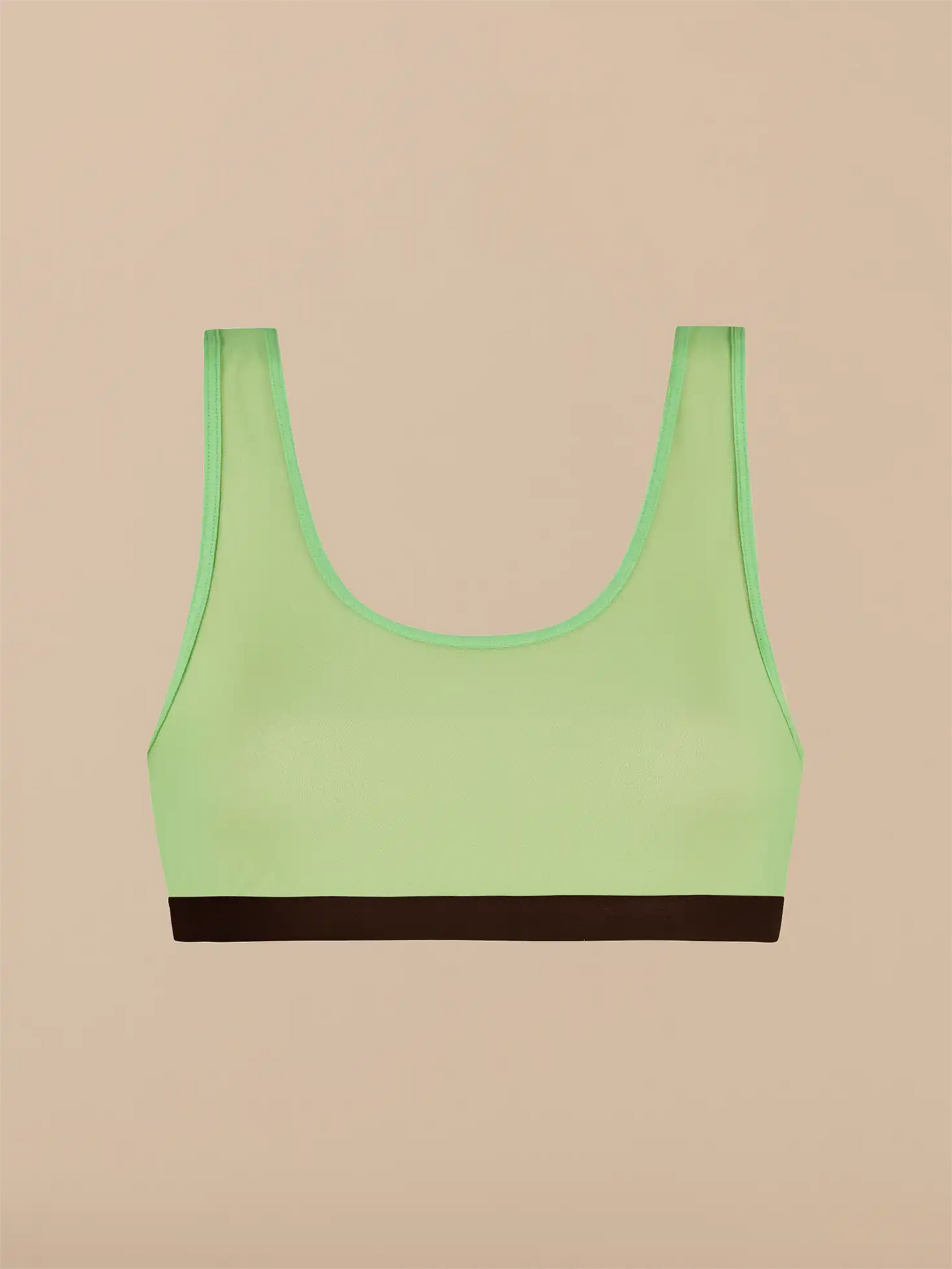 Women's Mesh Scoop Neck Bralette | Summer Green