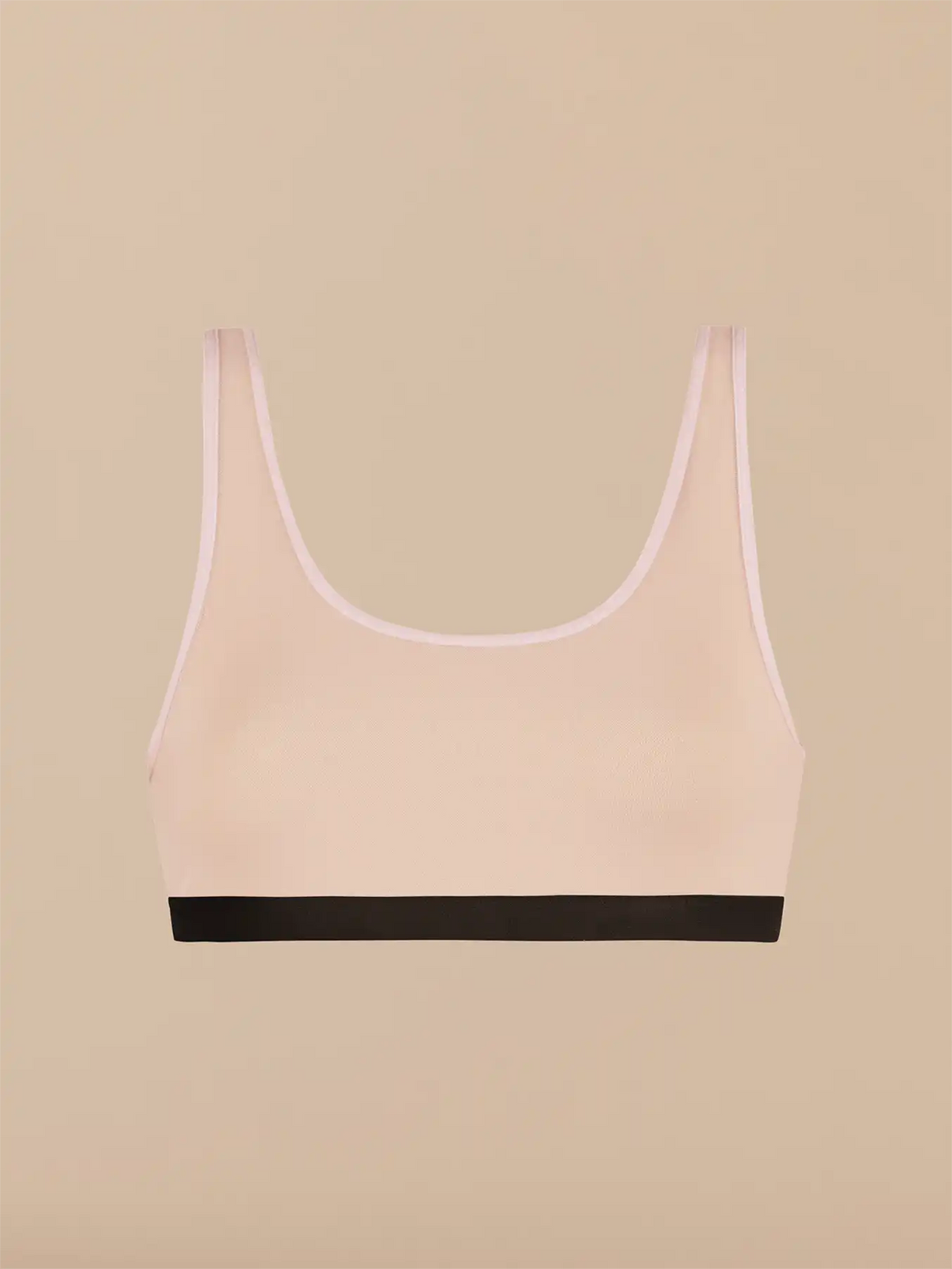 Women's Mesh Scoop Neck Bralette | Peony