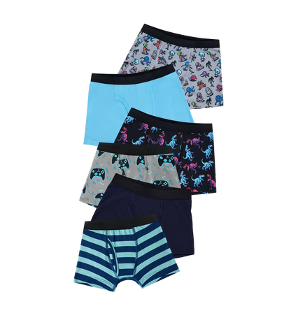 UltraModal™ Kids Core Boys Boxer Brief 6-Pack | Fun and Games Pack