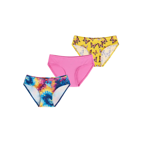 UltraModal™ Kids FeelFree Girls Bikini Brief 3-Pack | Cosmic Flutter