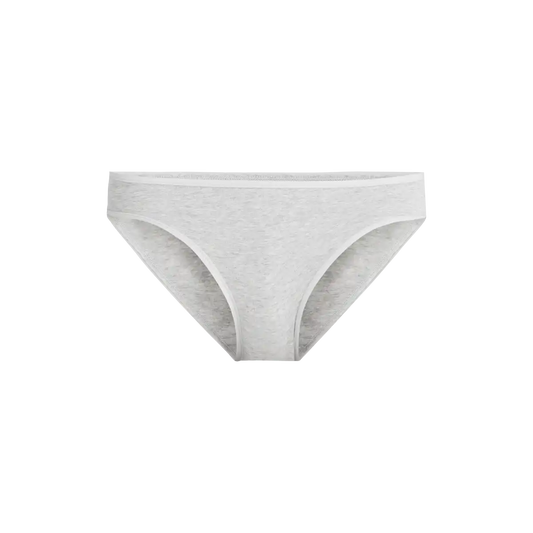 Stretch Cotton Bikini | Heather Grey