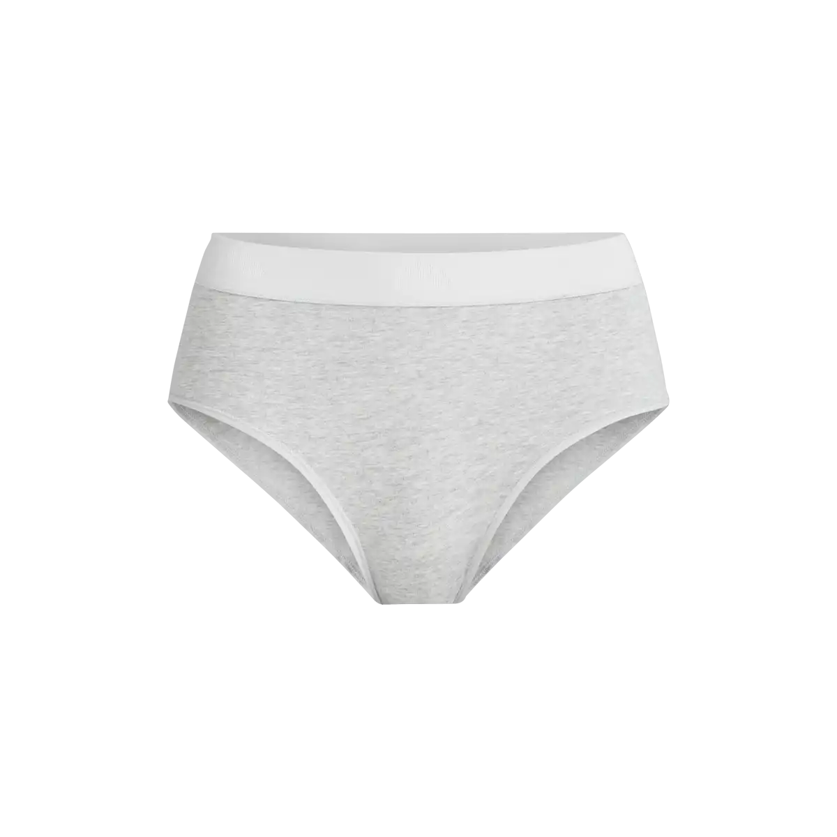 Stretch Cotton High-Waist Brief | Heather Grey