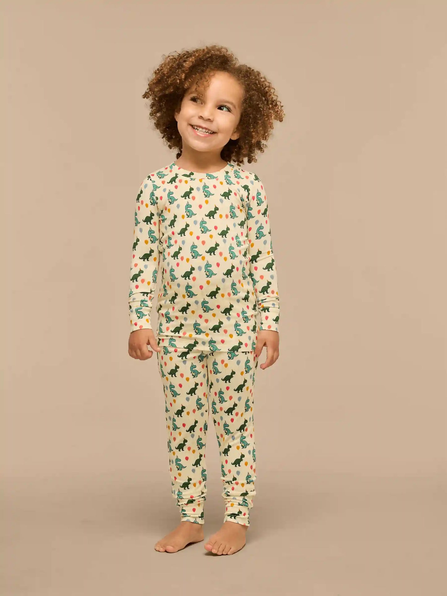 UltraModal™ Long Sleeve PJ Set - Kid's | Birthday Roar