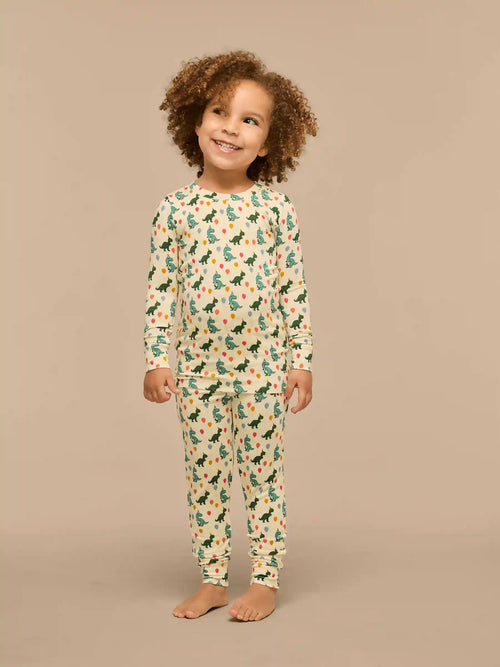UltraModal™ Long Sleeve PJ Set - Kid's | Birthday Roar