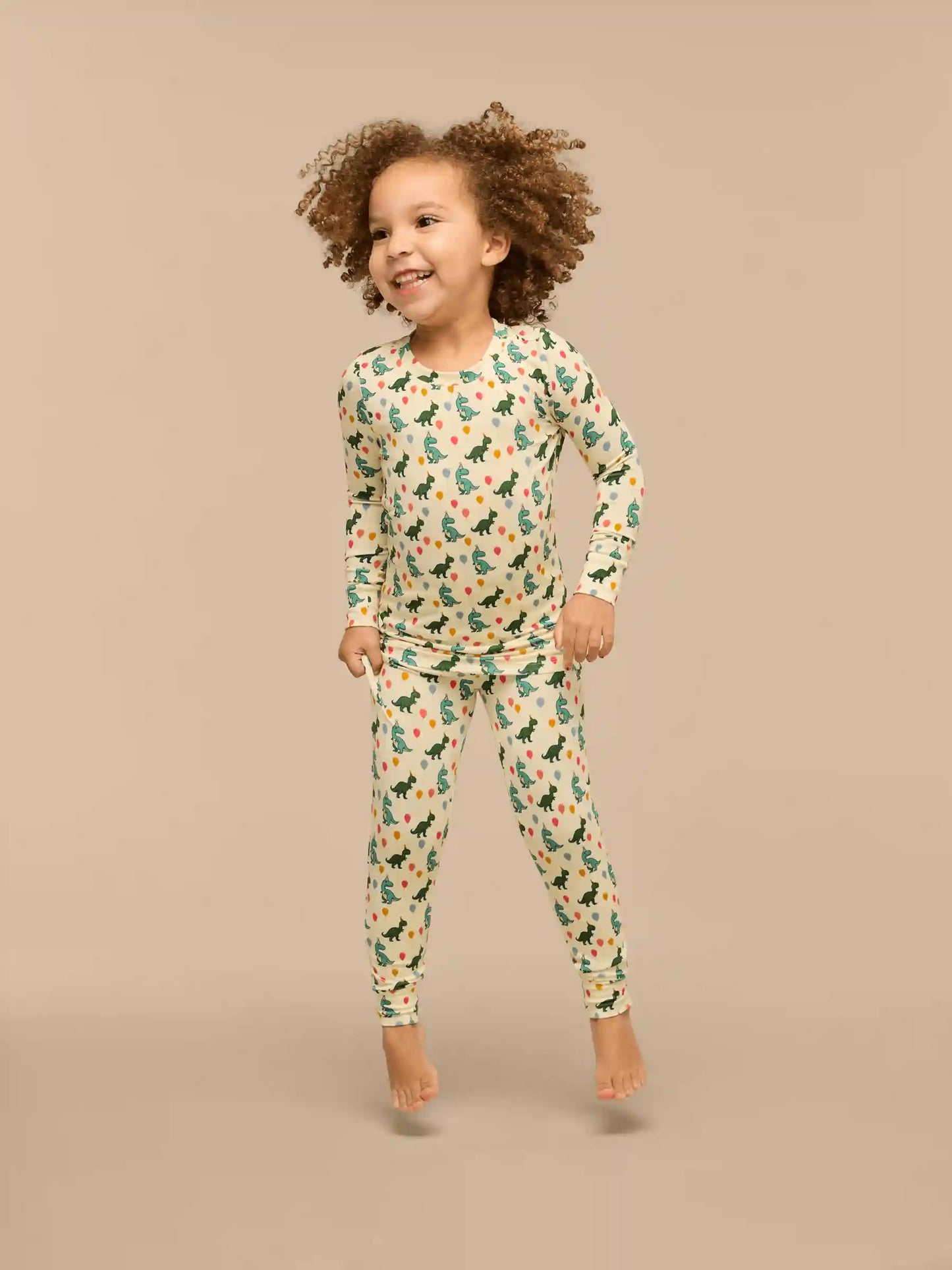 UltraModal™ Long Sleeve PJ Set - Kid's | Birthday Roar
