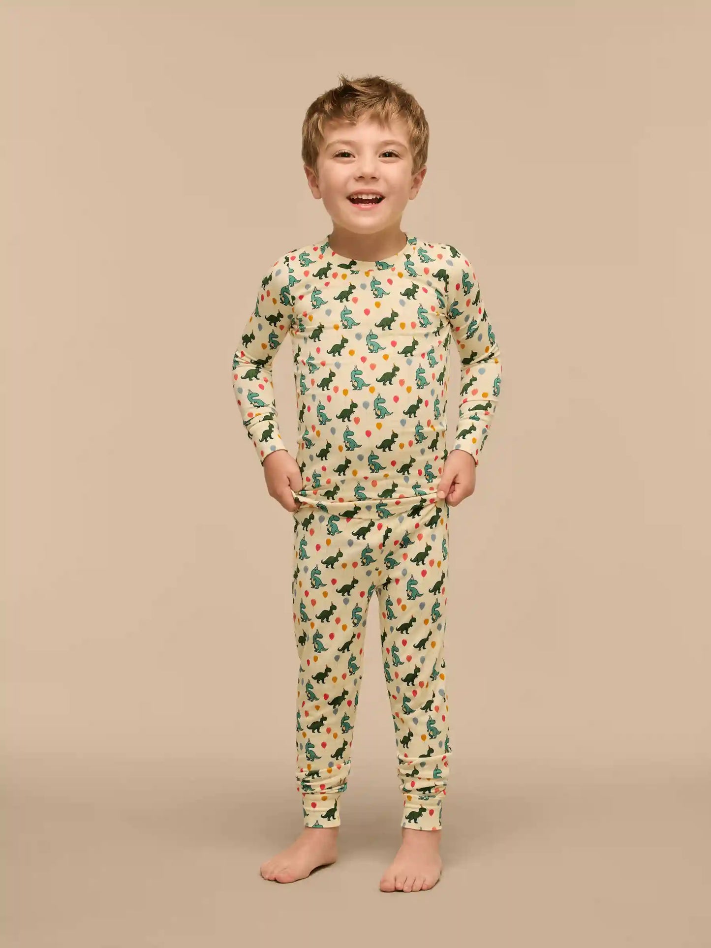 UltraModal™ Long Sleeve PJ Set - Kid's | Birthday Roar