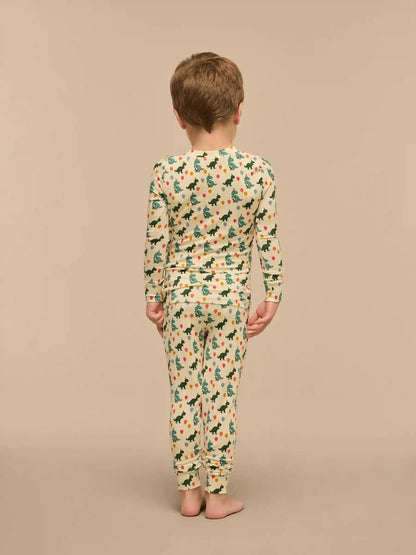 UltraModal™ Long Sleeve PJ Set - Kid's | Birthday Roar
