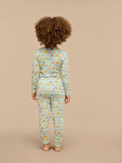 UltraModal™ Long Sleeve PJ Set - Kid's | Rainbow Doodles