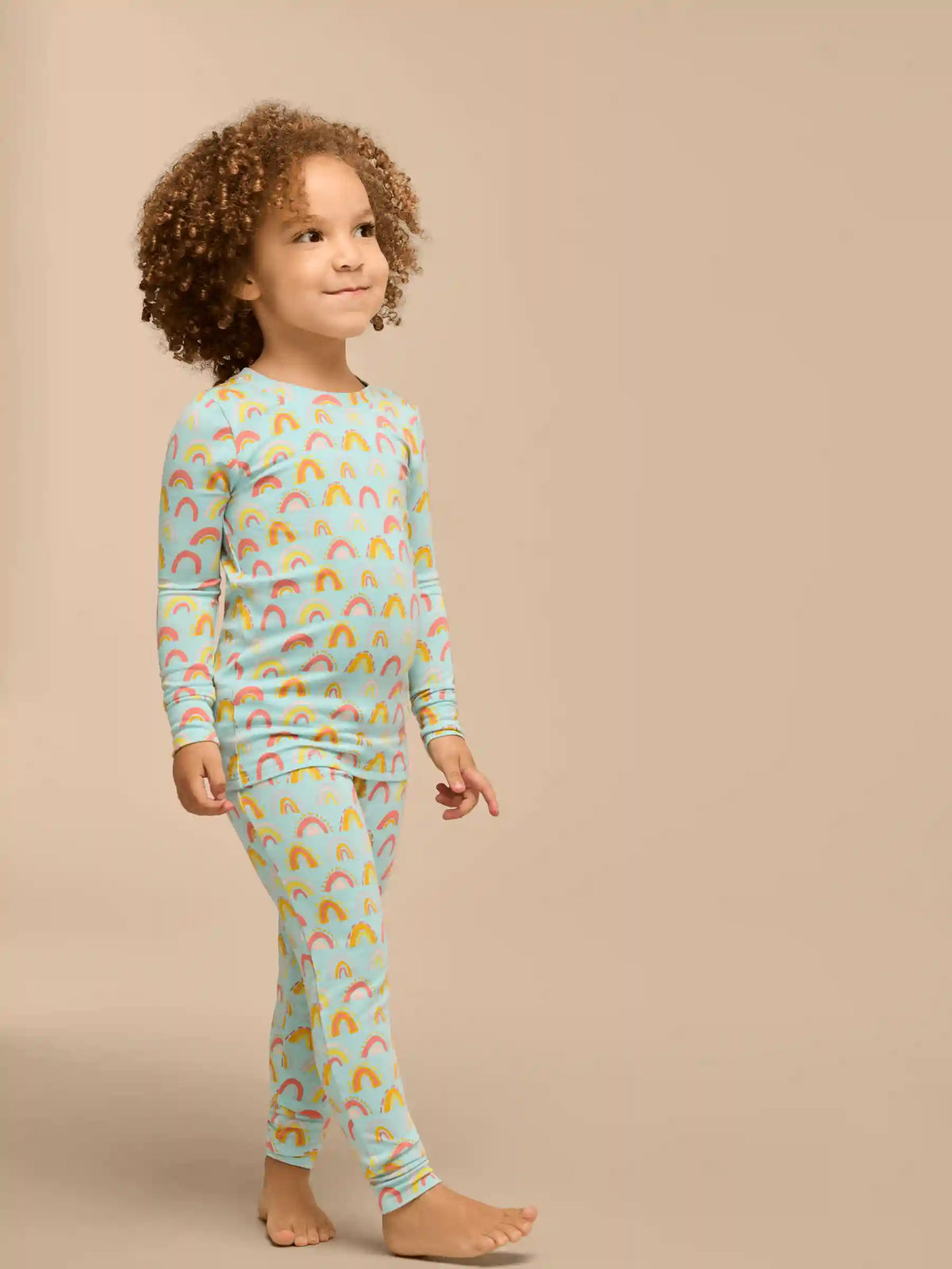 UltraModal™ Long Sleeve PJ Set - Kid's | Rainbow Doodles