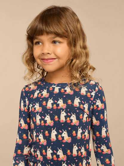 UltraModal™ Long Sleeve PJ Set - Kid's | Llama Llama