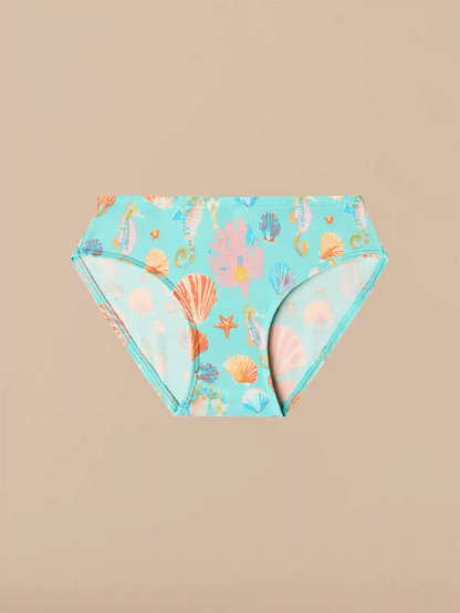 UltraModal™ Kids FeelFree Girls Bikini Brief 6-Pack | Seashore Heart Pack