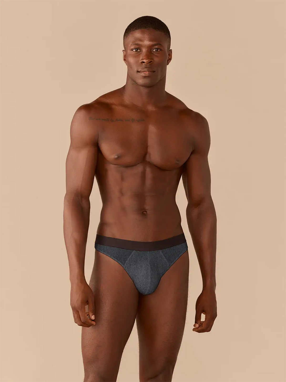 UltraModal™ Core Pouch Front Thong | Heather Charcoal