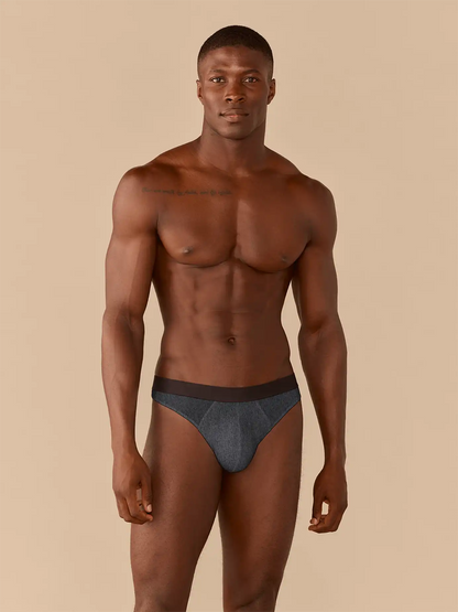UltraModal™ Core Pouch Front Thong | Heather Charcoal