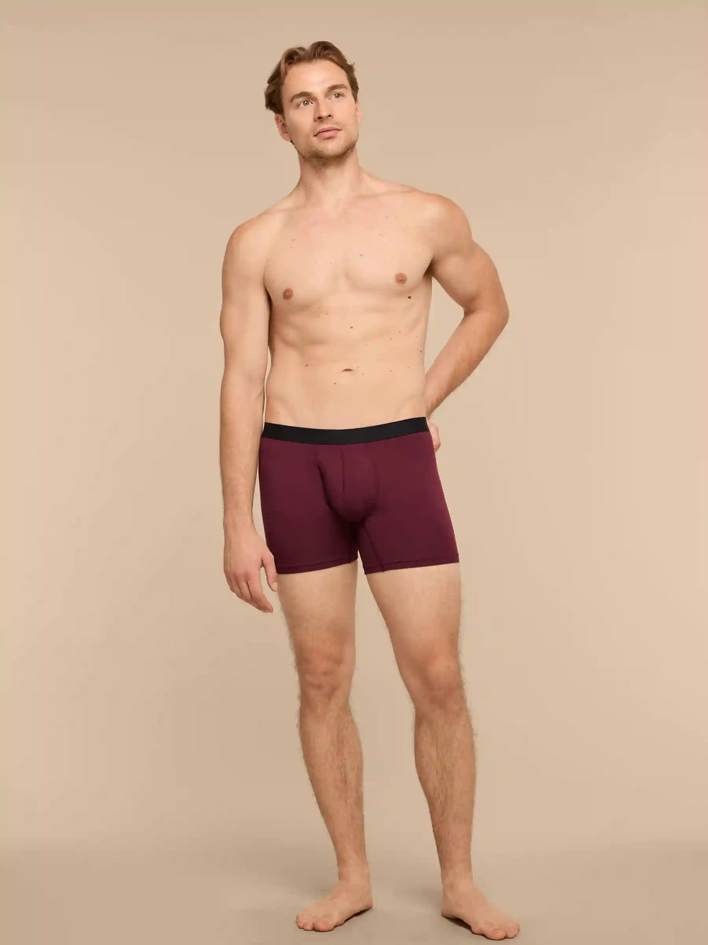 UltraModal™ Core Boxer Brief w/ Fly | Heather Plum