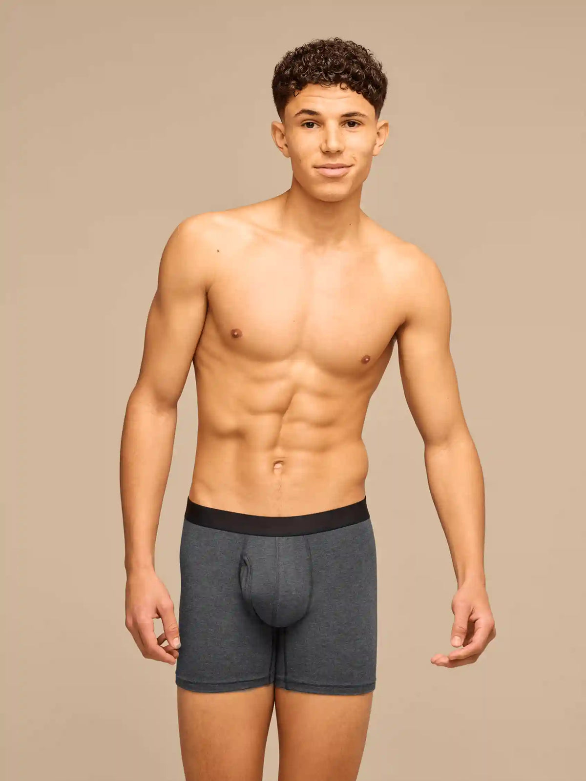 UltraModal™ Core Boxer Brief w/ Fly | Heather Charcoal
