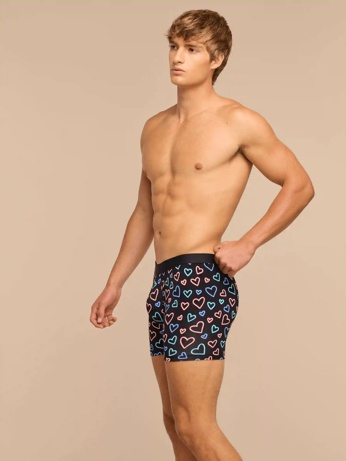 UltraModal™ Core Boxer Brief w/ Fly | Electric Hearts 2.0