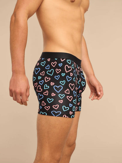 UltraModal™ Core Boxer Brief w/ Fly | Electric Hearts 2.0