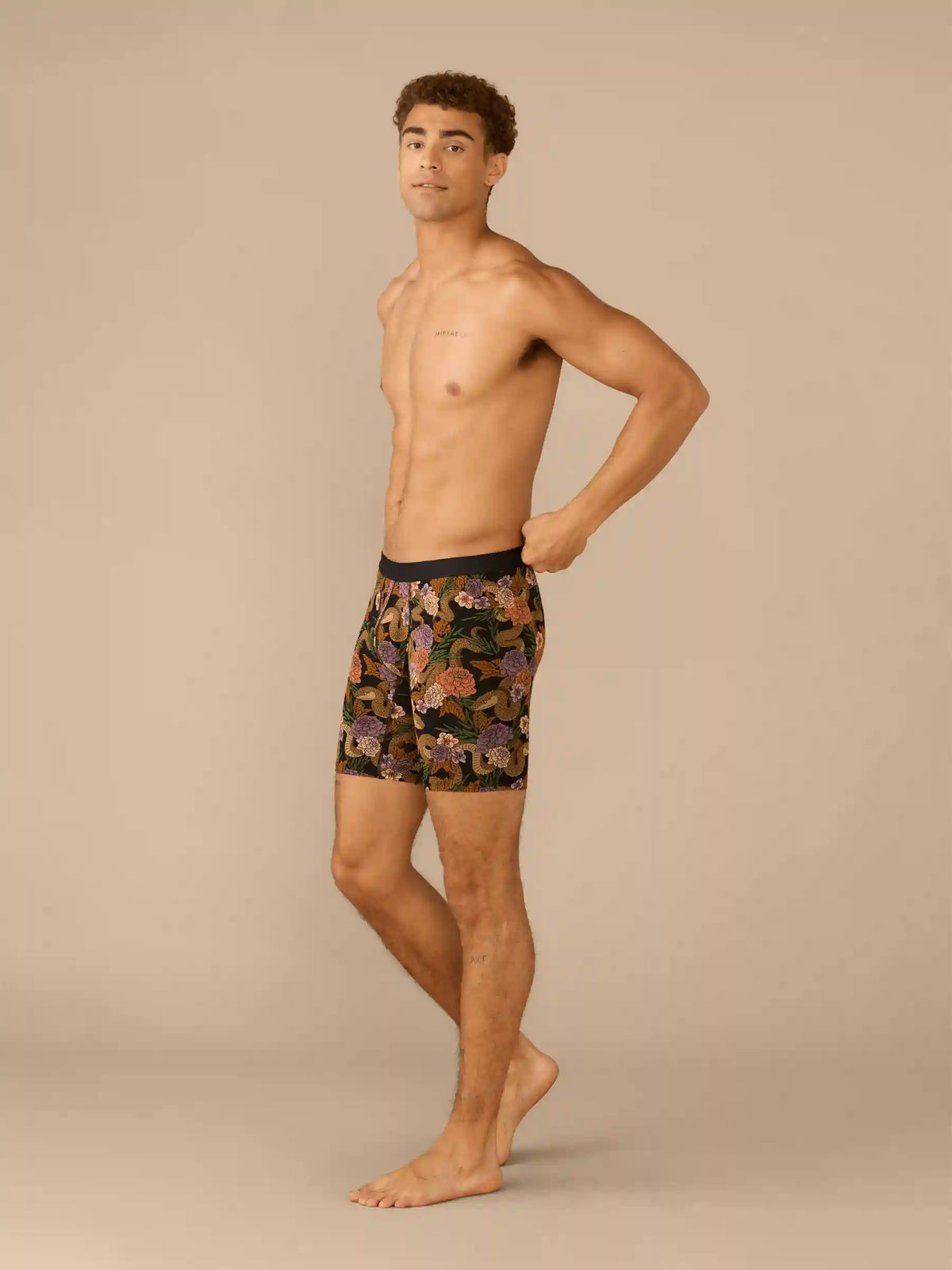UltraModal™ Core Long Boxer Brief w/ Fly | Garden Snake