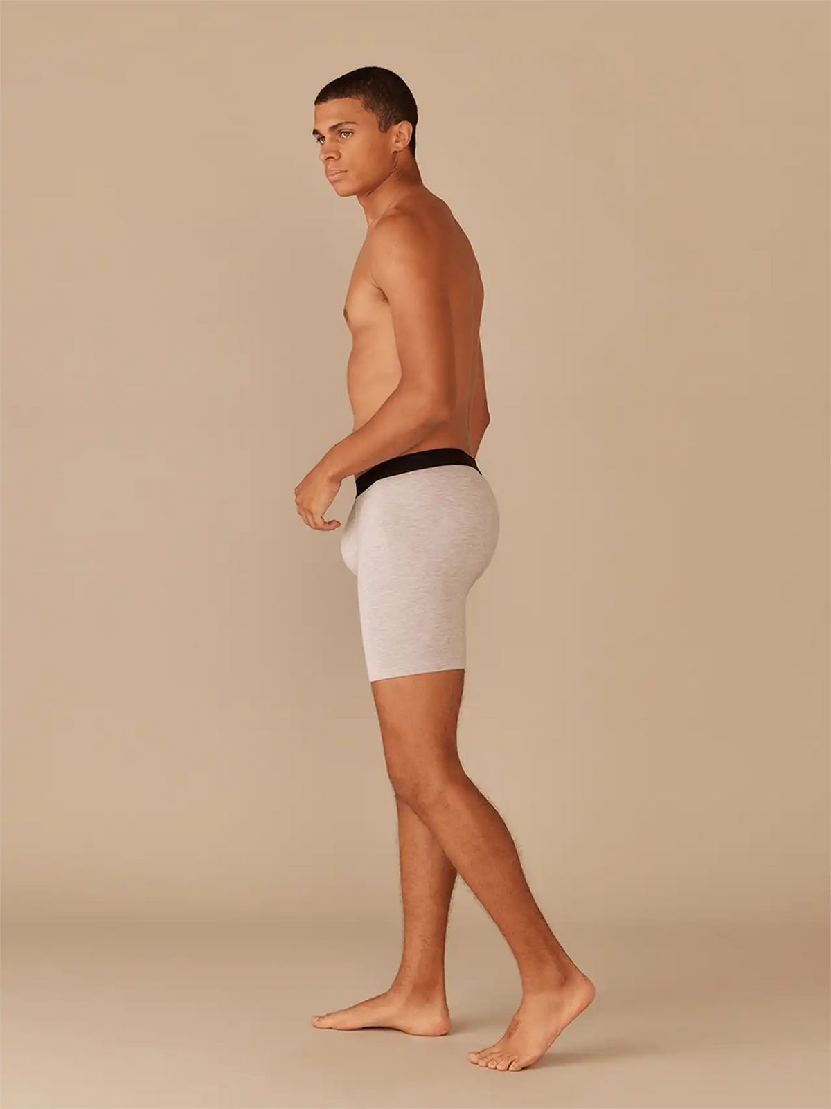 UltraModal™ Core Long Boxer Brief w/ Fly | Heather Grey