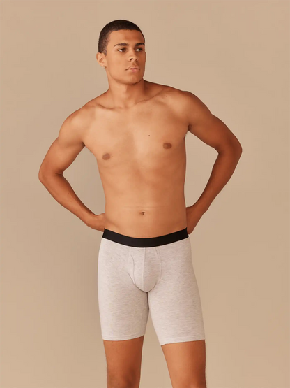 UltraModal™ Core Long Boxer Brief w/ Fly | Heather Grey