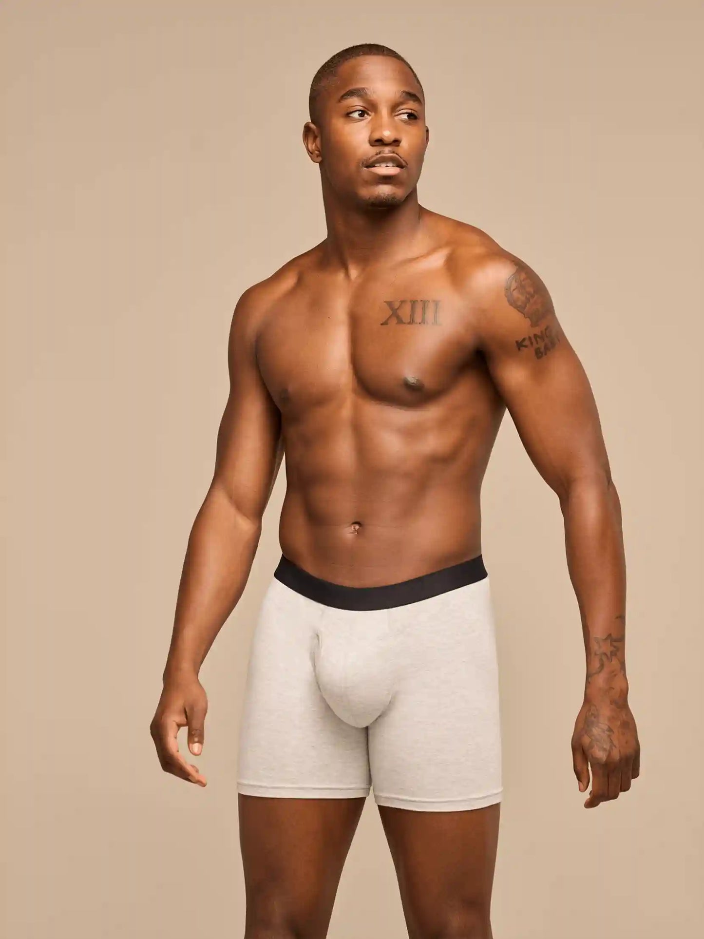 UltraModal™ Core Ball Caddy™ Boxer Brief w/ Fly | Heather Grey