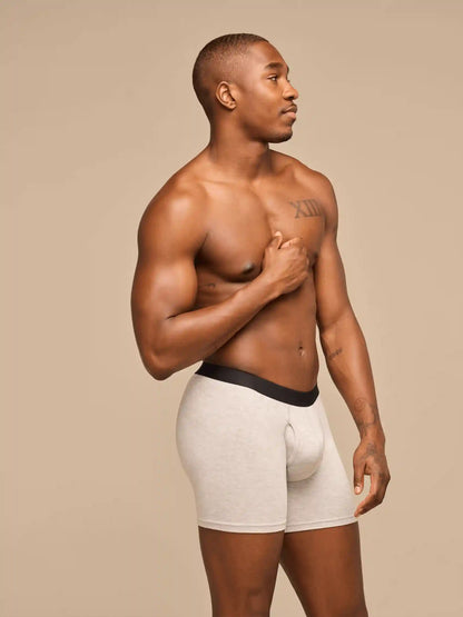 UltraModal™ Core Ball Caddy™ Boxer Brief w/ Fly | Heather Grey