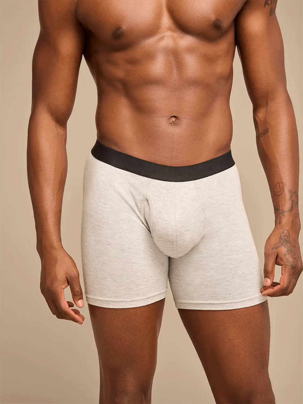 UltraModal™ Core Ball Caddy™ Boxer Brief w/ Fly | Heather Grey