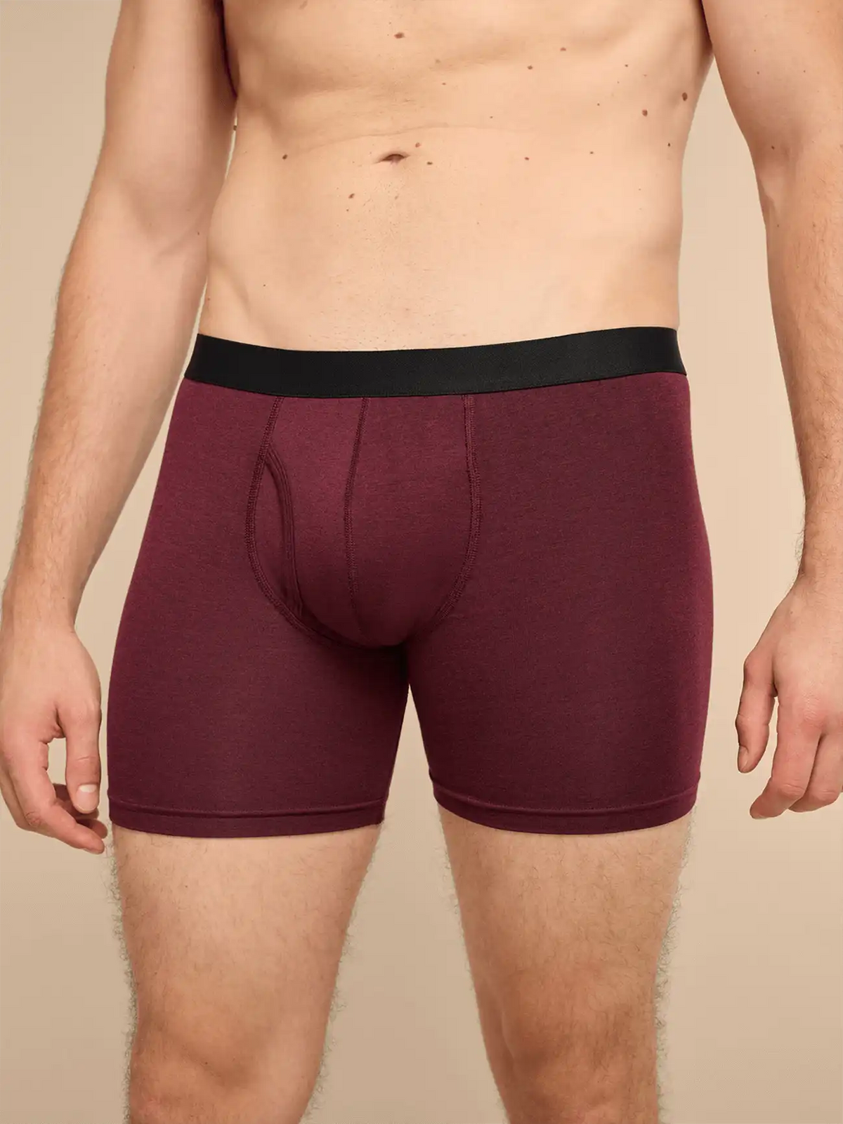 UltraModal™ Core Ball Caddy™ Boxer Brief w/ Fly | Heather Plum