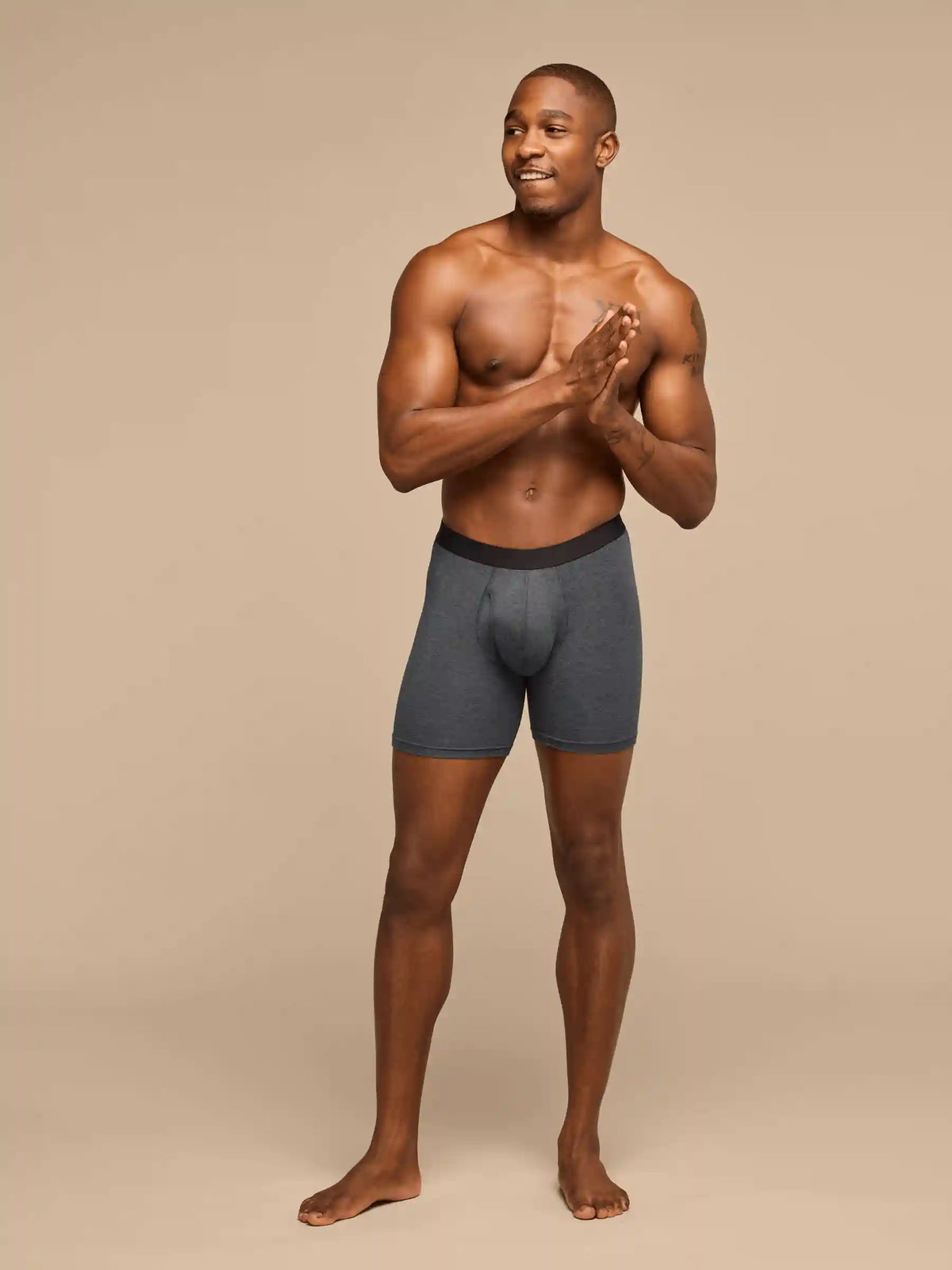 UltraModal™ Core Ball Caddy™ Boxer Brief w/ Fly | Heather Charcoal