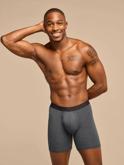 UltraModal™ Core Ball Caddy™ Boxer Brief w/ Fly | Heather Charcoal