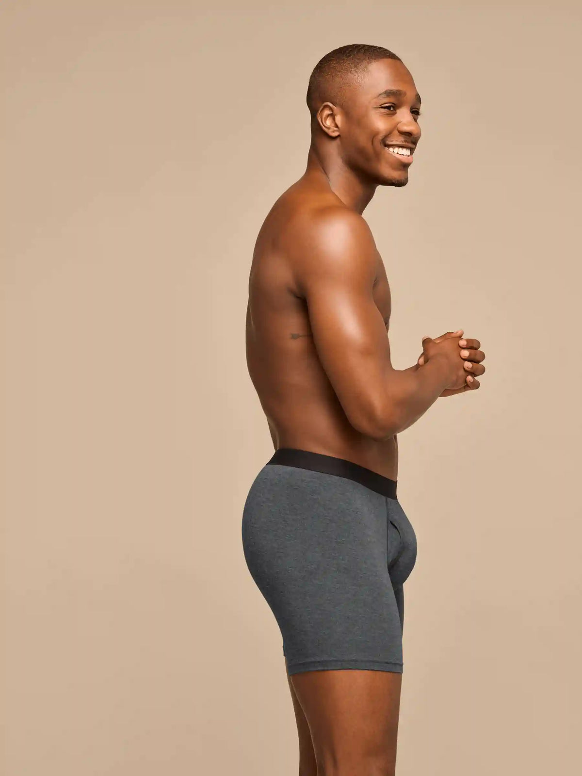 UltraModal™ Core Ball Caddy™ Boxer Brief w/ Fly | Heather Charcoal