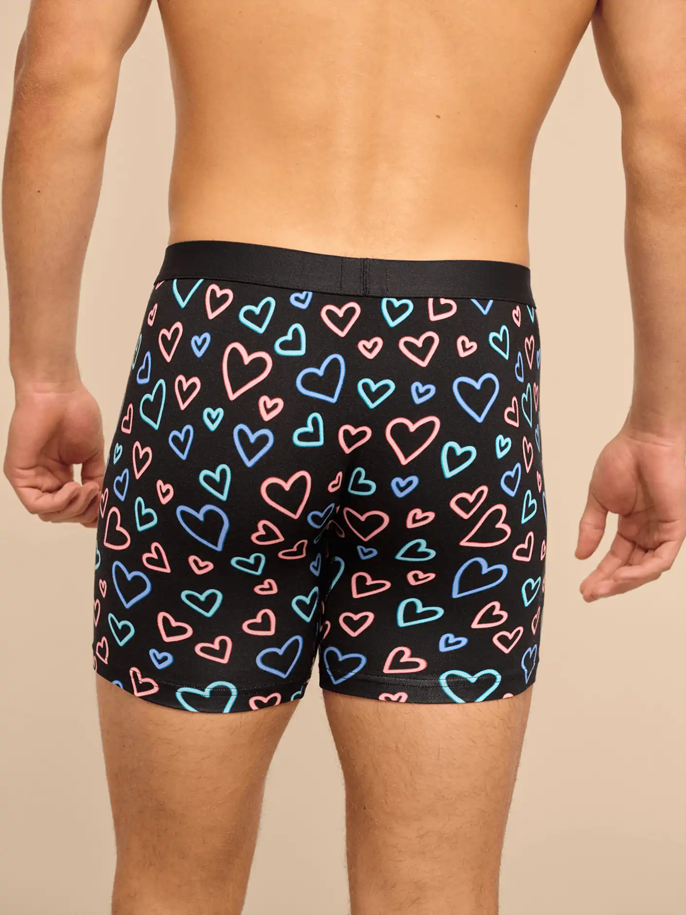 UltraModal™ Core Ball Caddy™ Boxer Brief w/ Fly | Electric Hearts 2.0