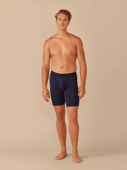 UltraModal™ Core Ball Caddy™ Long Boxer Brief w/ Fly | Dark Sapphire