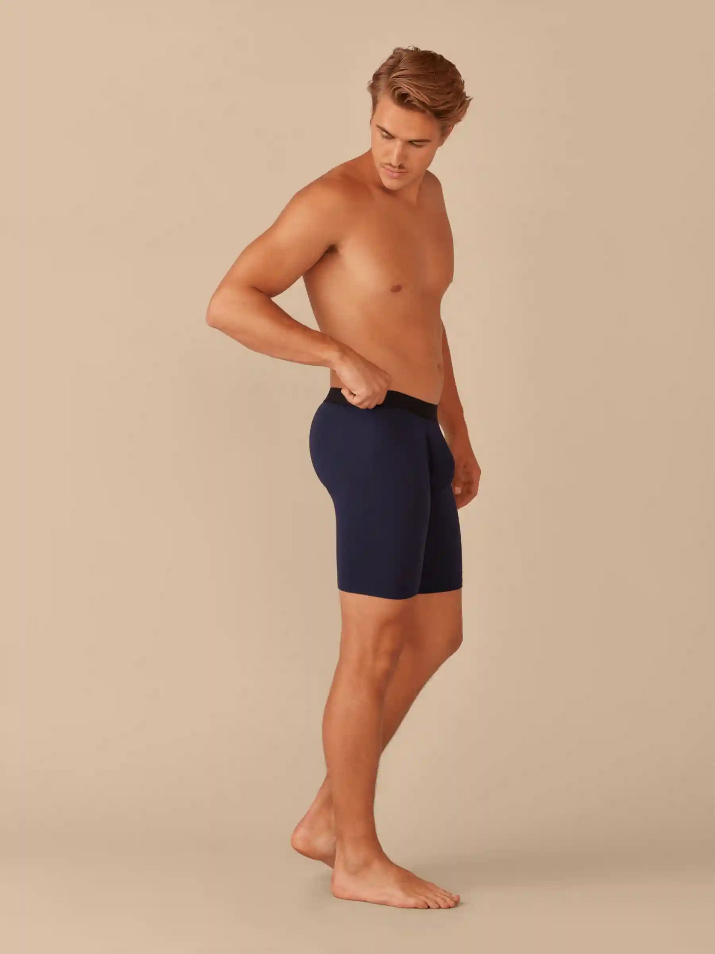 UltraModal™ Core Ball Caddy™ Long Boxer Brief w/ Fly | Dark Sapphire