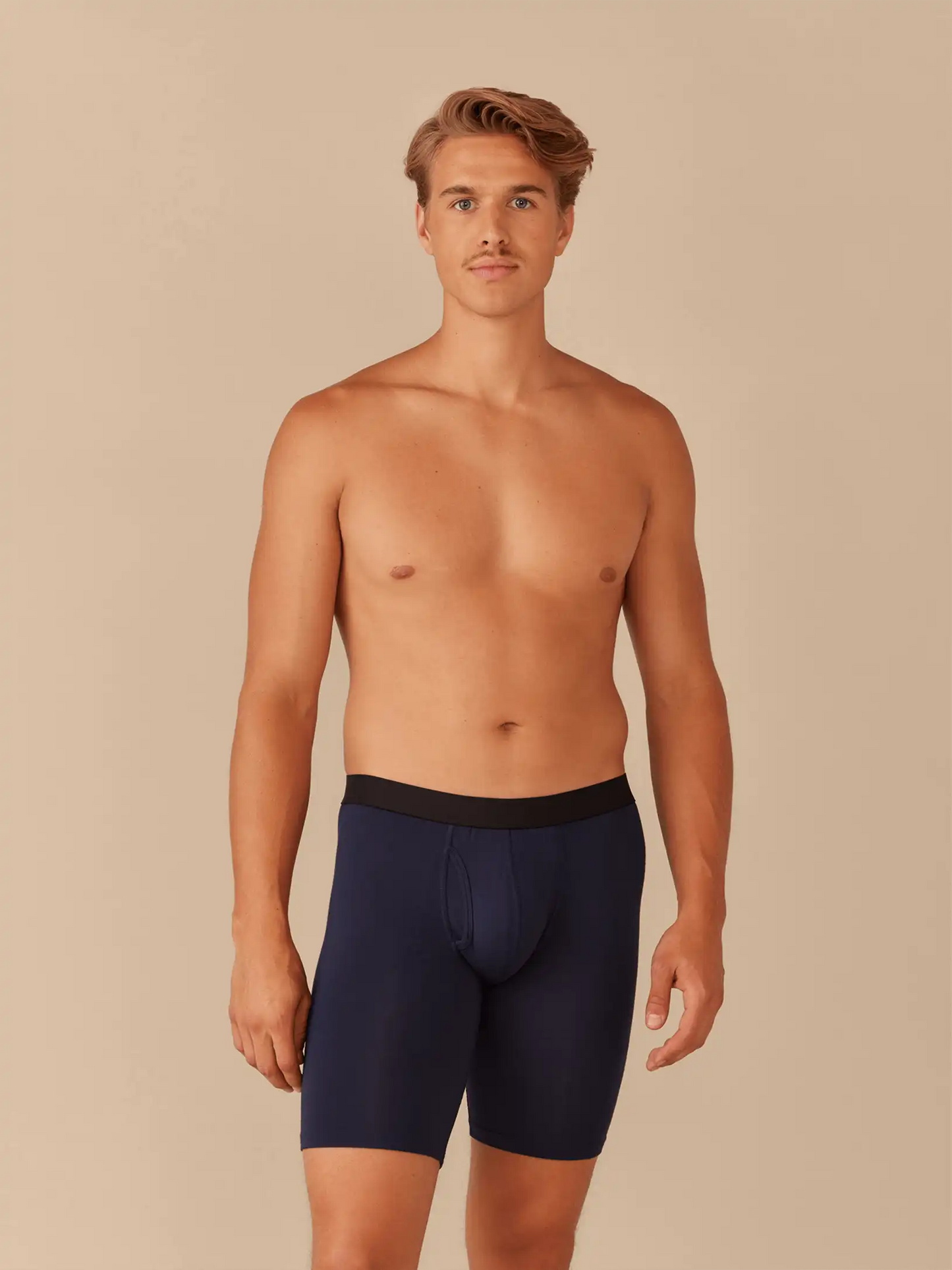 UltraModal™ Core Ball Caddy™ Long Boxer Brief w/ Fly | Dark Sapphire