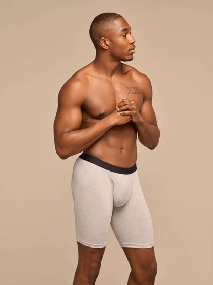 UltraModal™ Core Ball Caddy™ Long Boxer Brief w/ Fly | Heather Grey