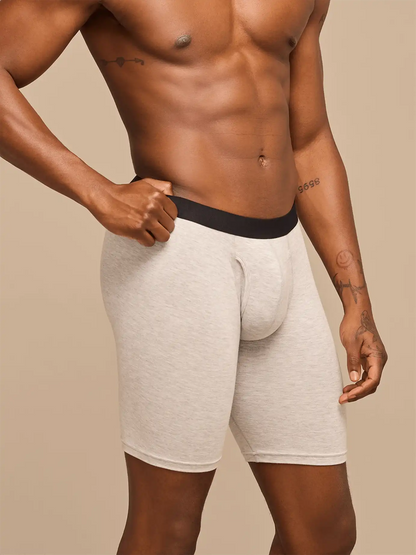 UltraModal™ Core Ball Caddy™ Long Boxer Brief w/ Fly | Heather Grey